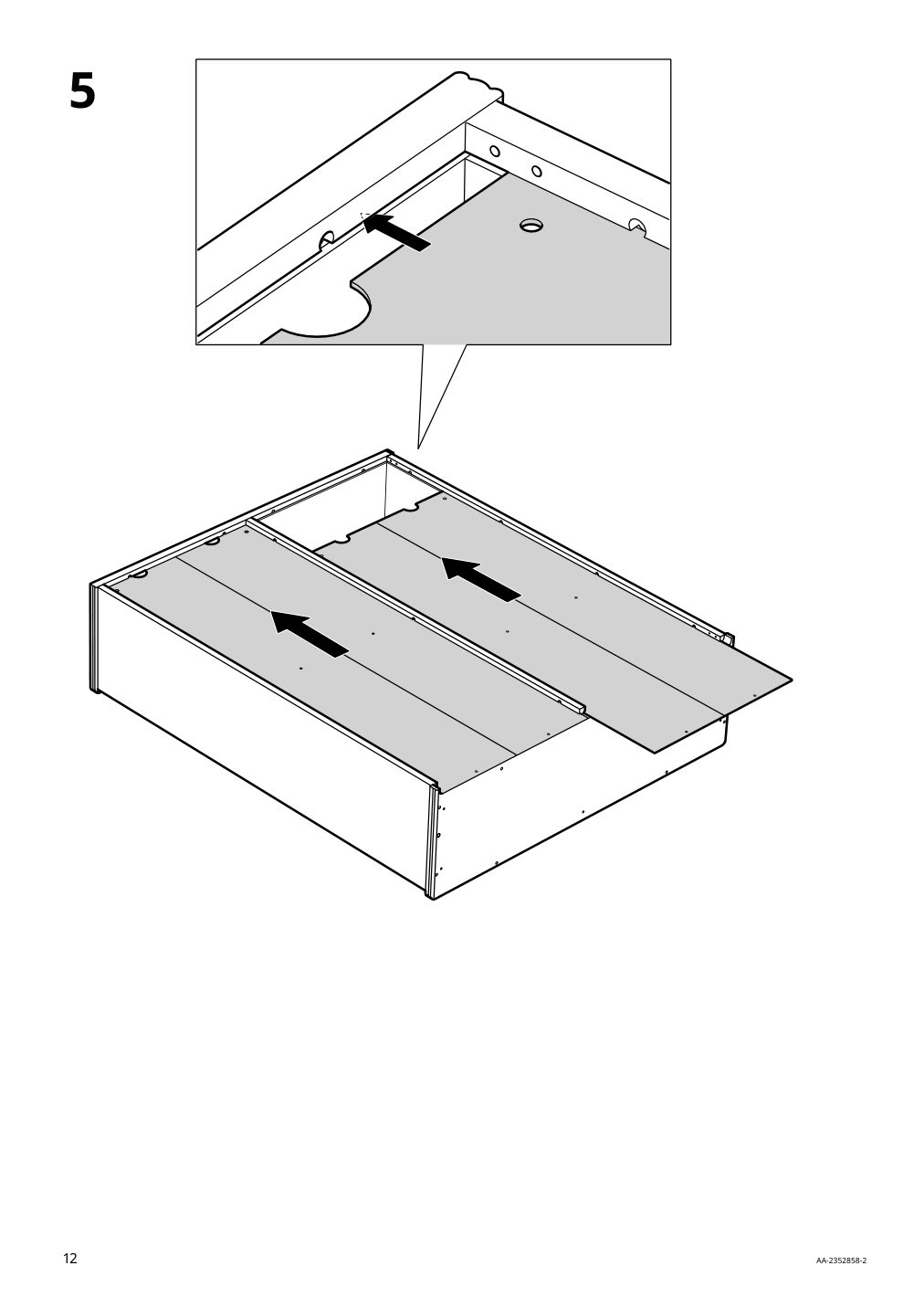 Assembly instructions for IKEA Lanesund bookcase gray brown | Page 12 - IKEA LANESUND storage combination 895.147.27