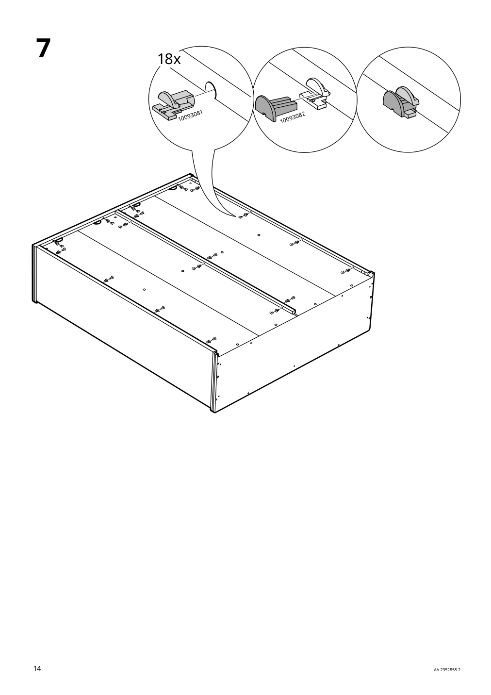 Assembly instructions for IKEA Lanesund bookcase gray brown | Page 14 - IKEA LANESUND storage combination 895.147.27