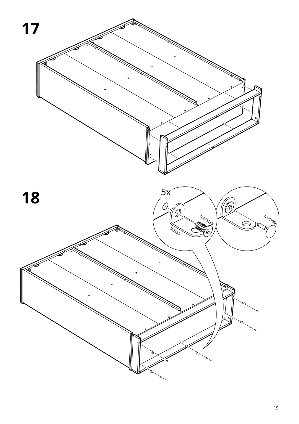 Assembly instructions for IKEA Lanesund bookcase gray brown | Page 19 - IKEA LANESUND storage combination 895.147.27