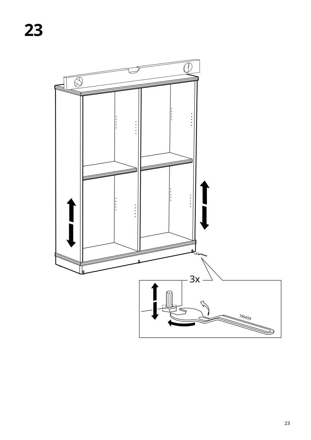 Assembly instructions for IKEA Lanesund bookcase gray brown | Page 23 - IKEA LANESUND storage combination 895.147.27