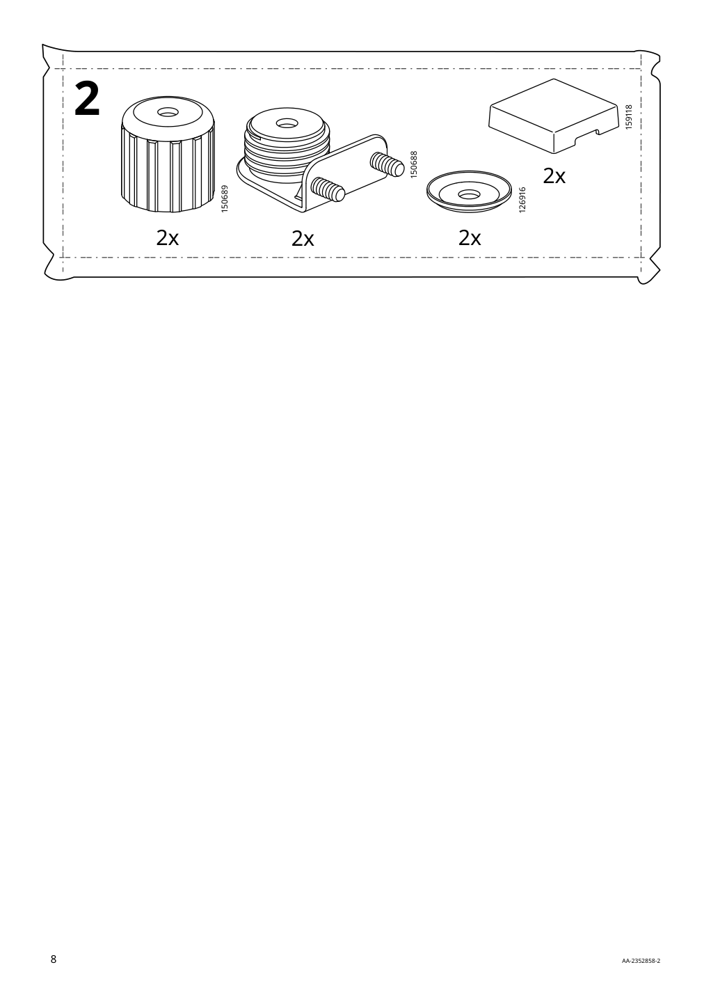 Assembly instructions for IKEA Lanesund bookcase gray brown | Page 8 - IKEA LANESUND storage combination 895.147.27