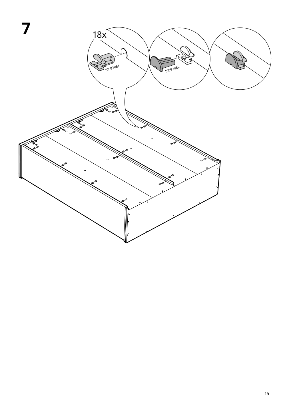 Assembly instructions for IKEA Lanesund glass door cabinet gray brown | Page 15 - IKEA LANESUND TV storage combination 495.147.29