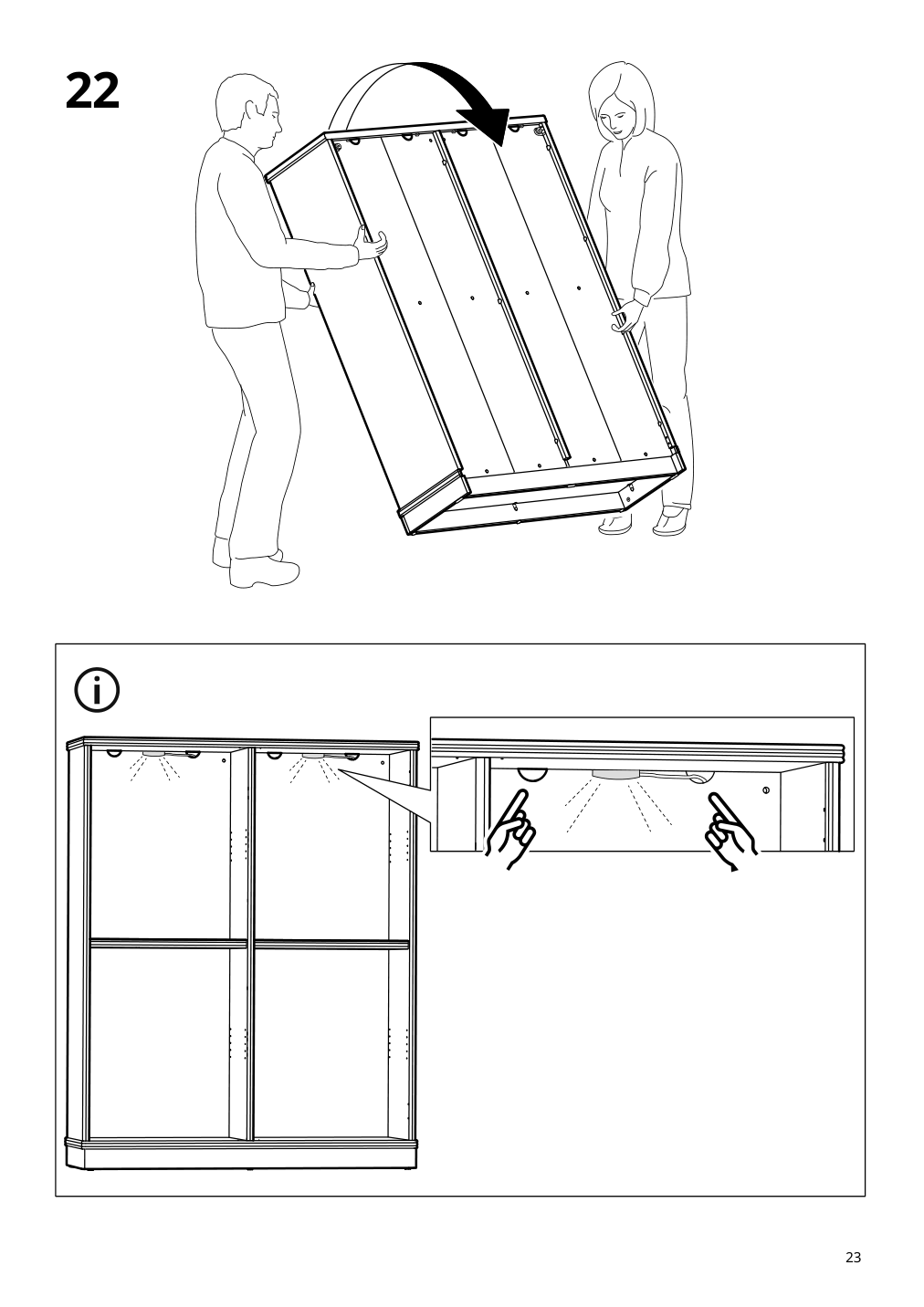 Assembly instructions for IKEA Lanesund glass door cabinet gray brown | Page 23 - IKEA LANESUND glass-door cabinet 804.665.56