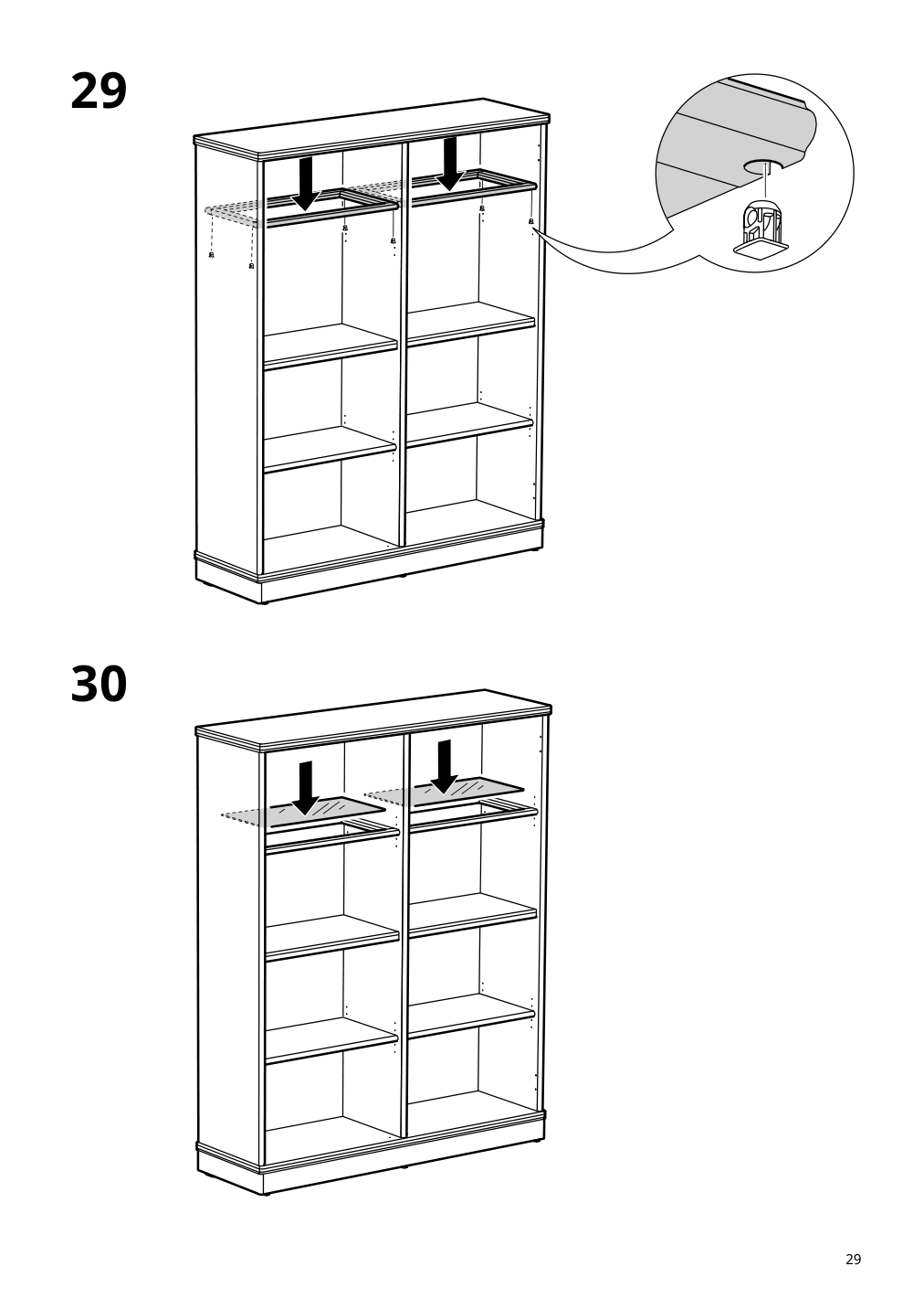 Assembly instructions for IKEA Lanesund glass door cabinet gray brown | Page 29 - IKEA LANESUND storage combination 895.147.27