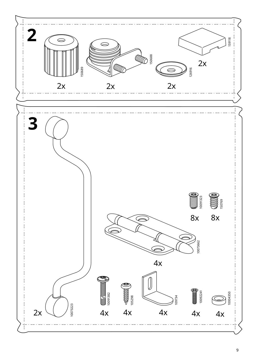 Assembly instructions for IKEA Lanesund glass door cabinet gray brown | Page 9 - IKEA LANESUND glass-door cabinet 804.665.56