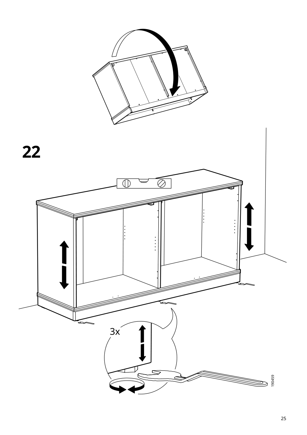 Assembly instructions for IKEA Lanesund sideboard gray brown | Page 25 - IKEA LANESUND sideboard 904.665.46