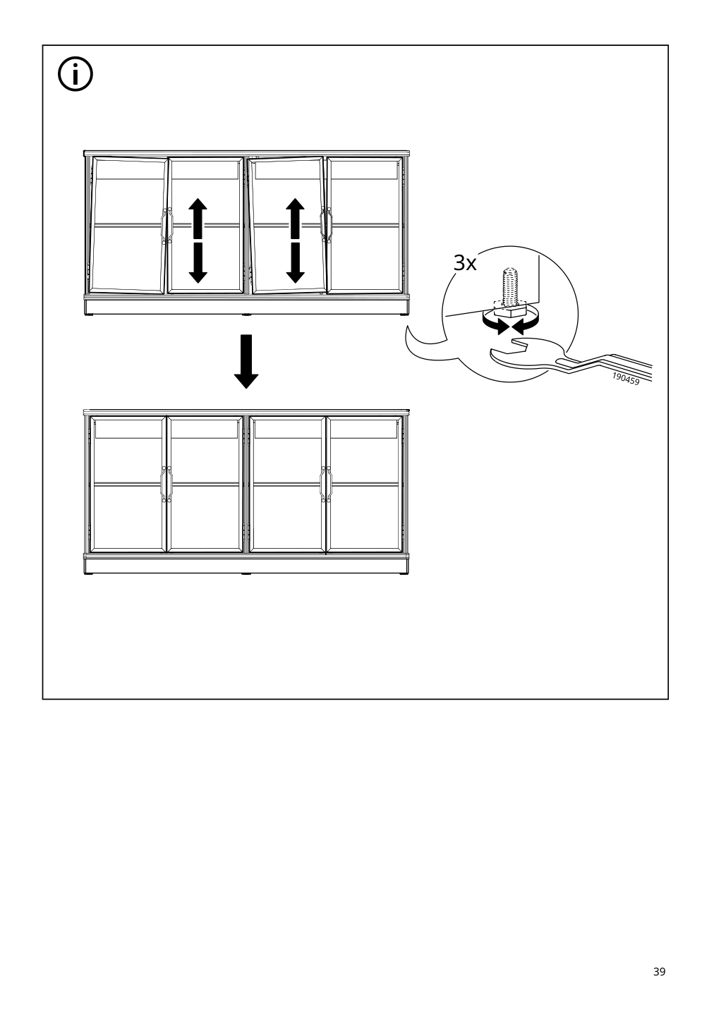 Assembly instructions for IKEA Lanesund sideboard gray brown | Page 39 - IKEA LANESUND TV storage combination 295.147.30