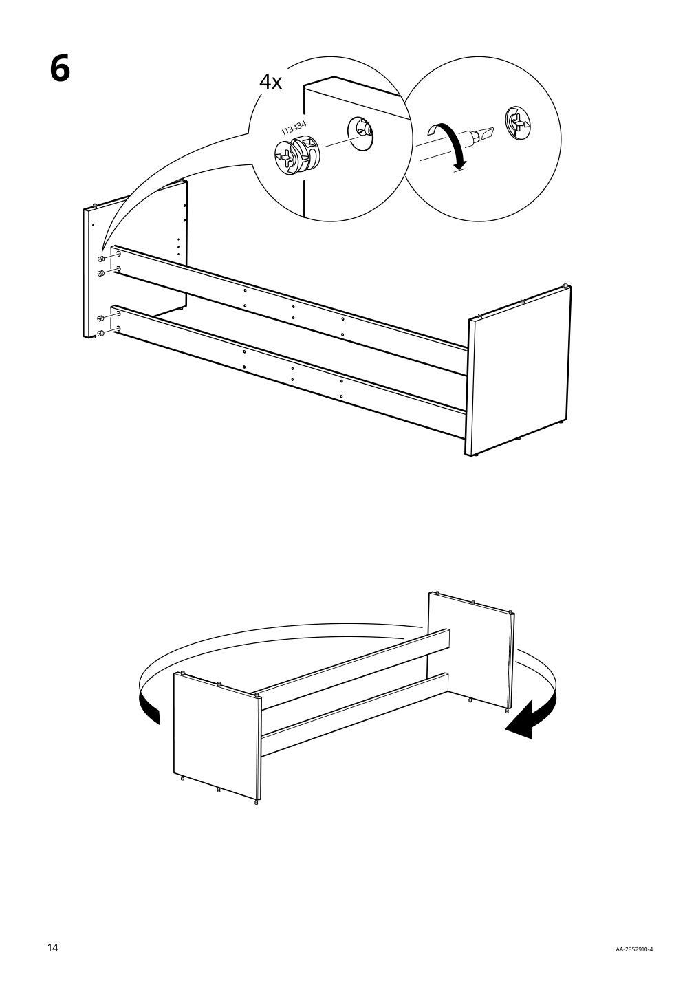 Assembly instructions for IKEA Lanesund tv unit gray brown | Page 14 - IKEA LANESUND TV storage combination 295.147.30