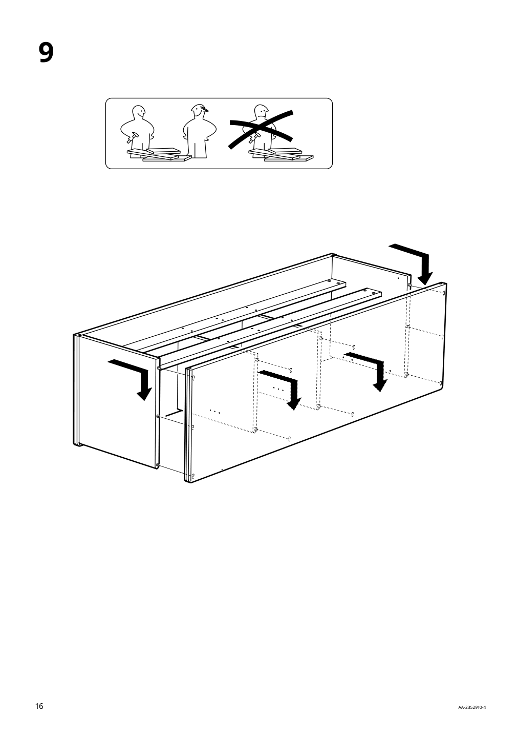 Assembly instructions for IKEA Lanesund tv unit gray brown | Page 16 - IKEA LANESUND TV storage combination 495.147.29