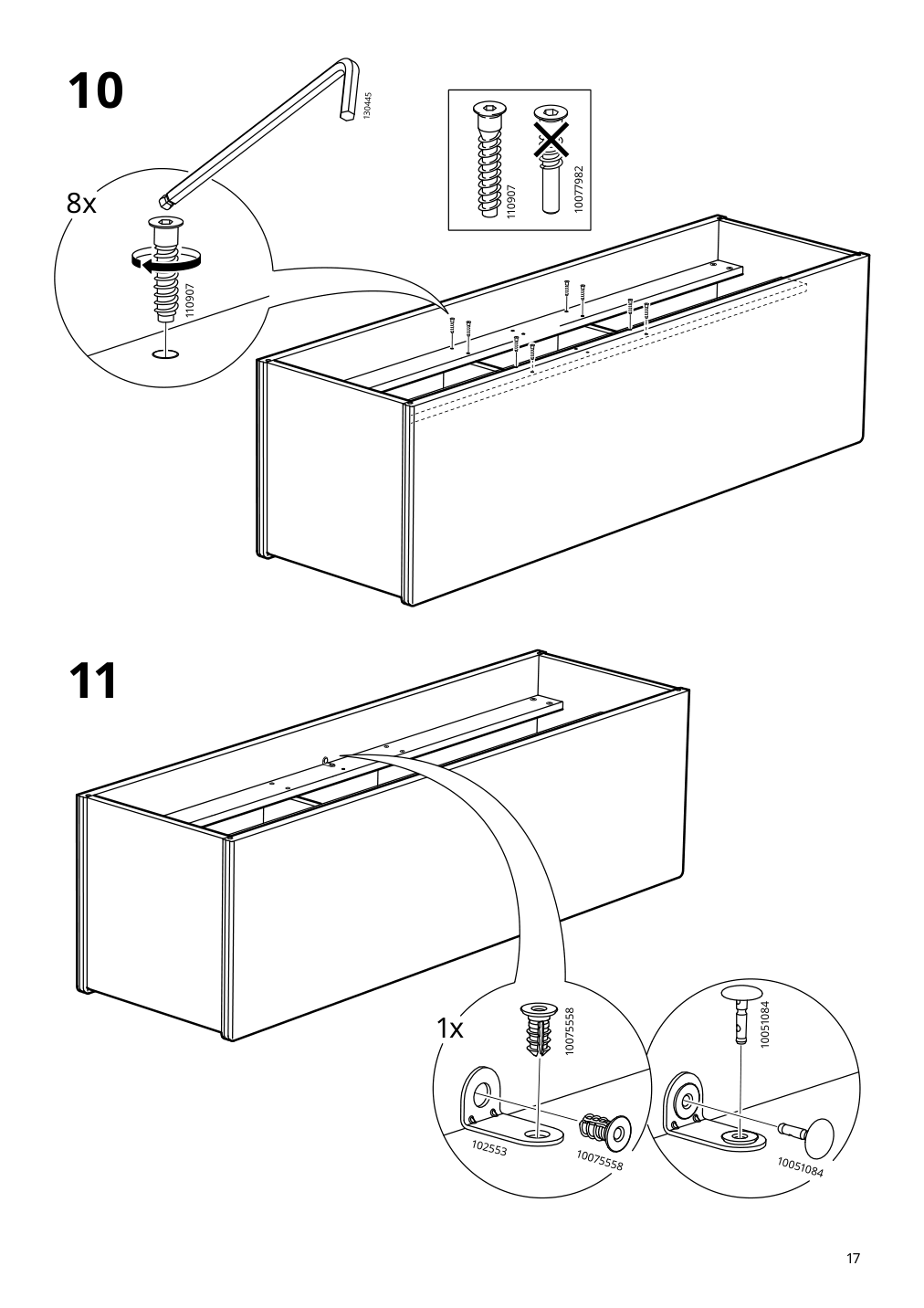 Assembly instructions for IKEA Lanesund tv unit gray brown | Page 17 - IKEA LANESUND TV storage combination 495.147.29