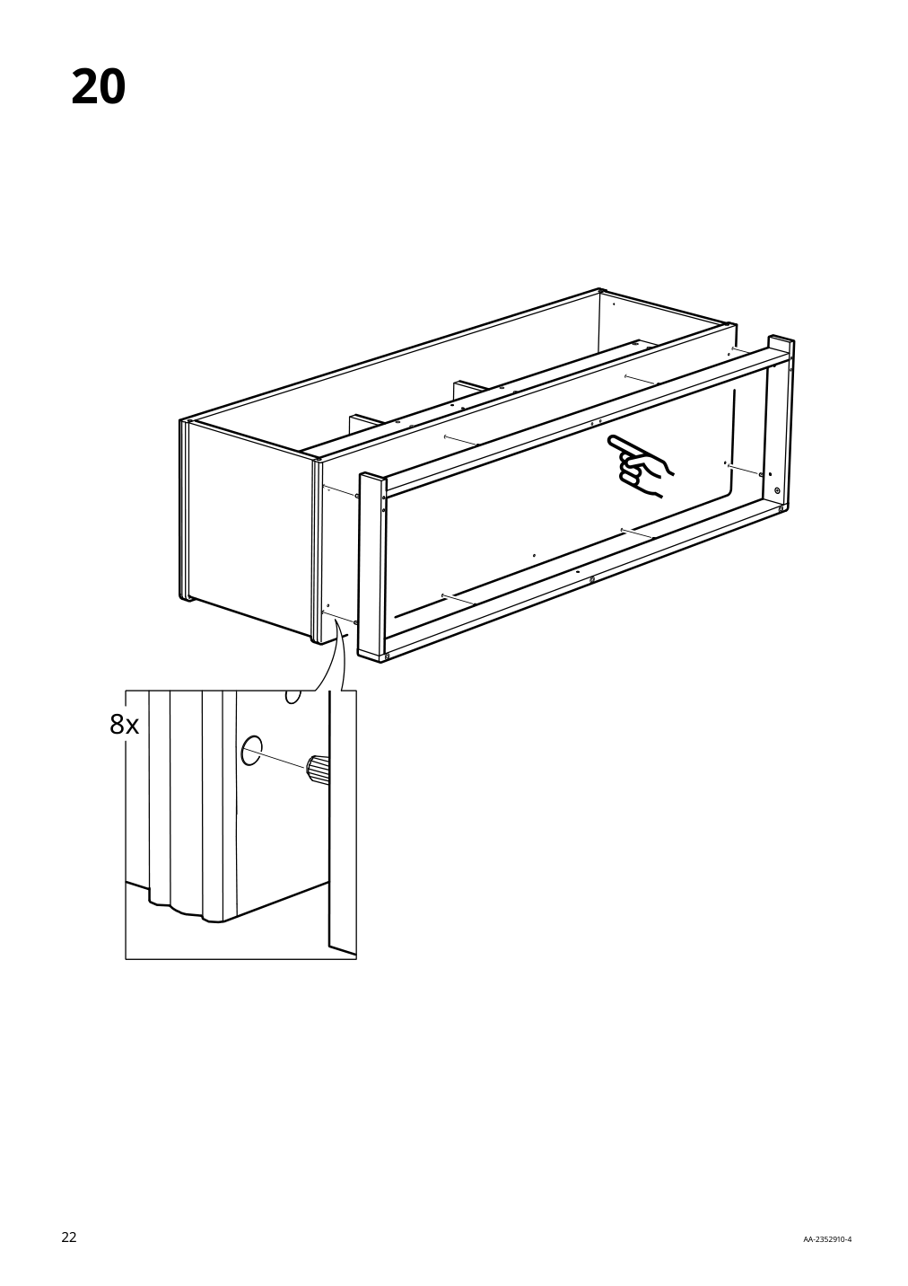 Assembly instructions for IKEA Lanesund tv unit gray brown | Page 22 - IKEA LANESUND TV unit 504.665.53