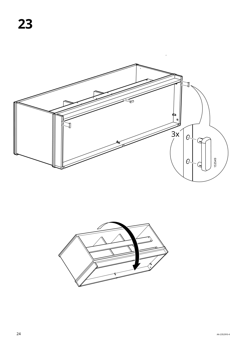 Assembly instructions for IKEA Lanesund tv unit gray brown | Page 24 - IKEA LANESUND TV storage combination 495.147.29