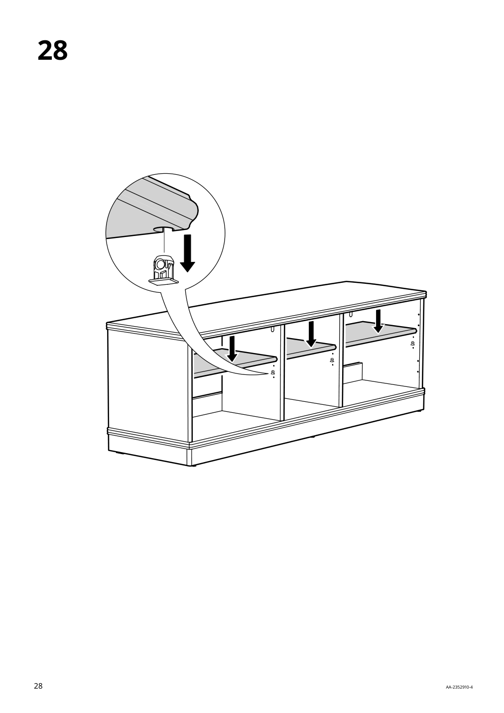 Assembly instructions for IKEA Lanesund tv unit gray brown | Page 28 - IKEA LANESUND TV storage combination 495.147.29