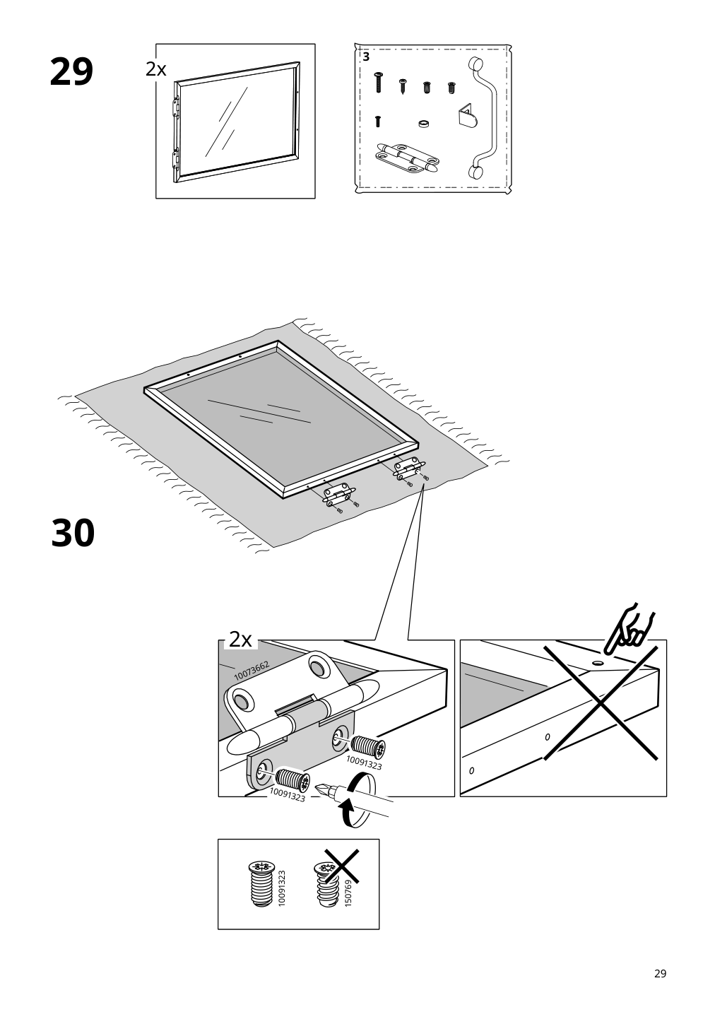 Assembly instructions for IKEA Lanesund tv unit gray brown | Page 29 - IKEA LANESUND TV unit 504.665.53