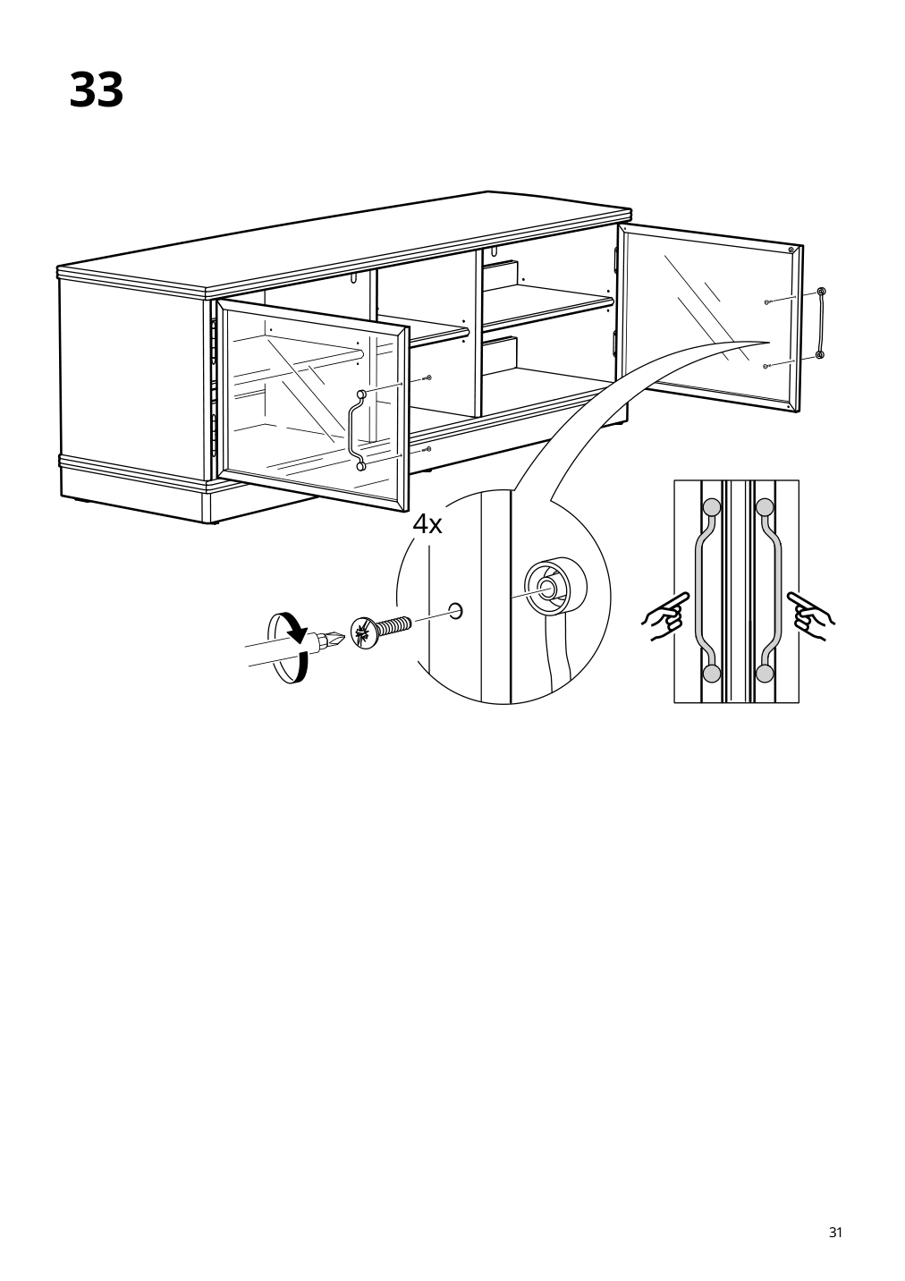 Assembly instructions for IKEA Lanesund tv unit gray brown | Page 31 - IKEA LANESUND TV storage combination 495.147.29