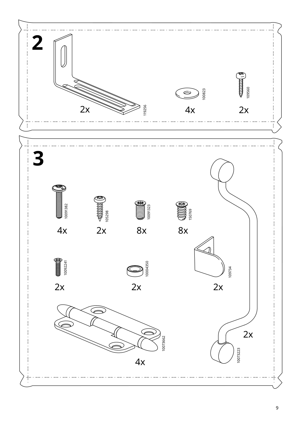 Assembly instructions for IKEA Lanesund tv unit gray brown | Page 9 - IKEA LANESUND TV storage combination 295.147.30