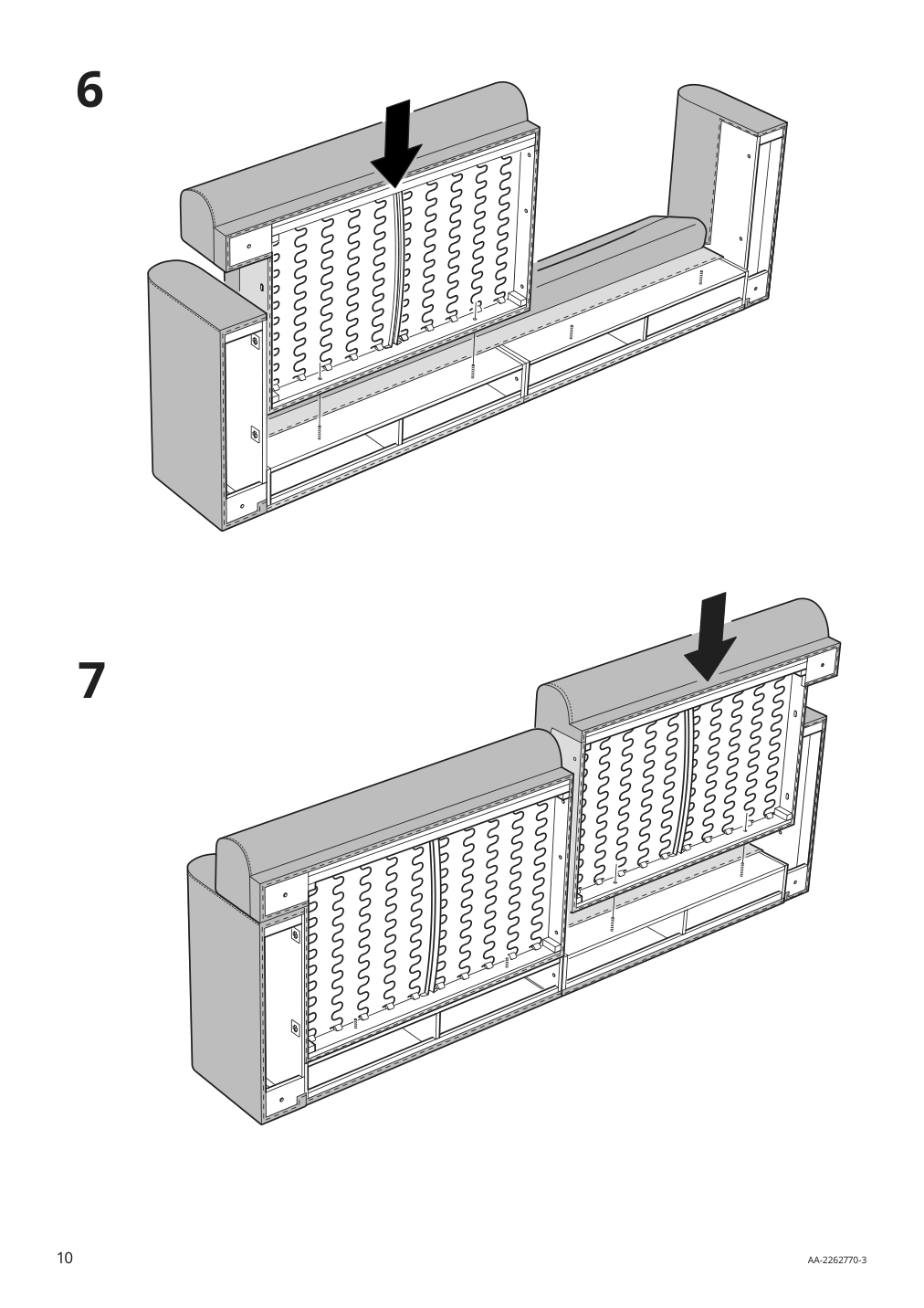 Assembly instructions for IKEA Langaryd sofa frame lejde light gray | Page 10 - IKEA LÅNGARYD sofa 694.180.86