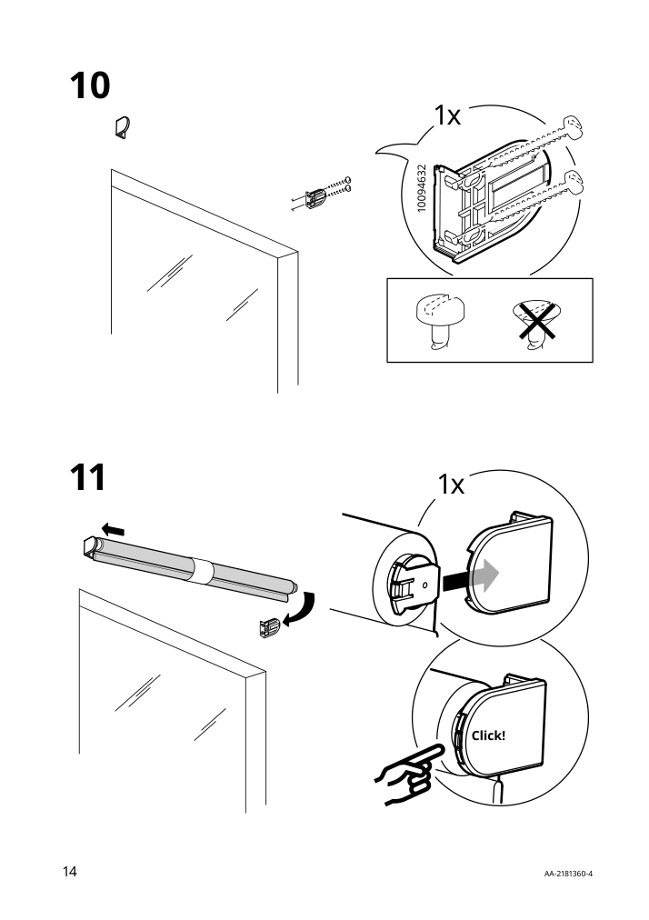 Assembly instructions for IKEA Langdans roller blind gray | Page 14 - IKEA LÅNGDANS roller blind 204.672.19