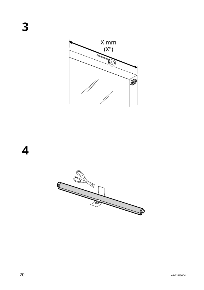 Assembly instructions for IKEA Langdans roller blind gray | Page 20 - IKEA LÅNGDANS roller blind 204.672.19