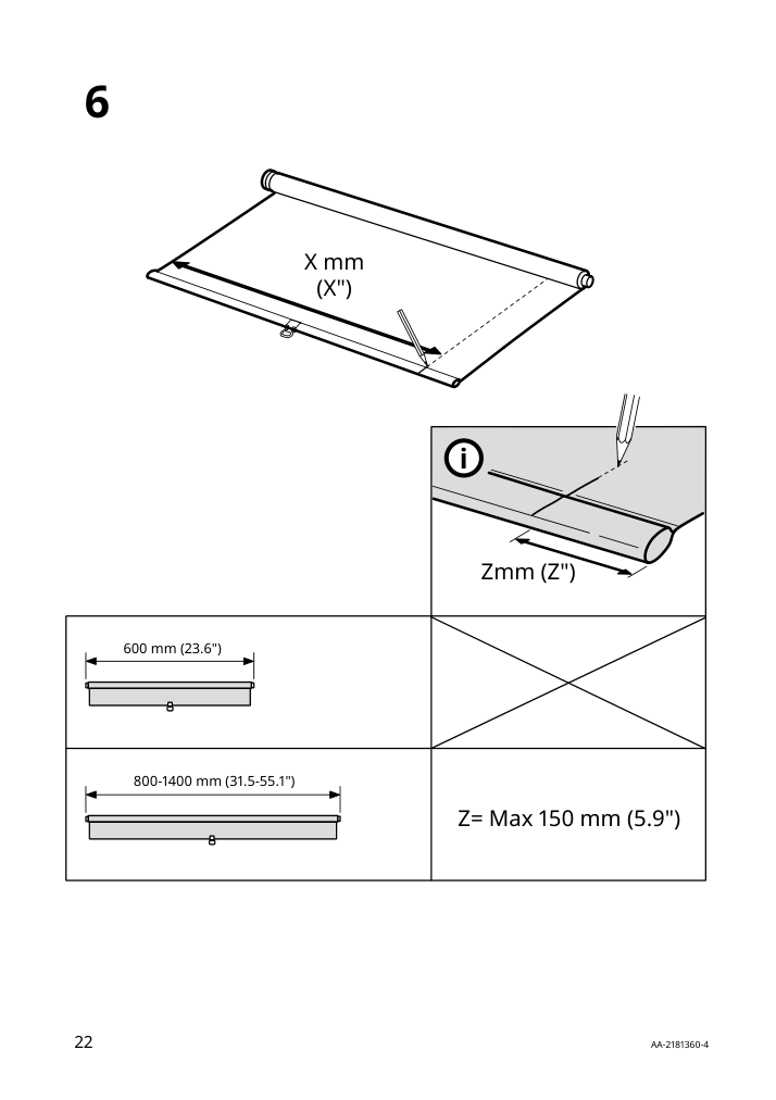 Assembly instructions for IKEA Langdans roller blind gray | Page 22 - IKEA LÅNGDANS roller blind 204.672.19