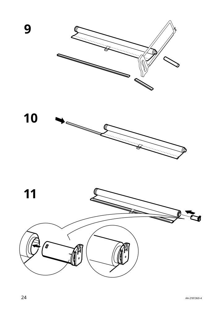 Assembly instructions for IKEA Langdans roller blind gray | Page 24 - IKEA LÅNGDANS roller blind 204.672.19