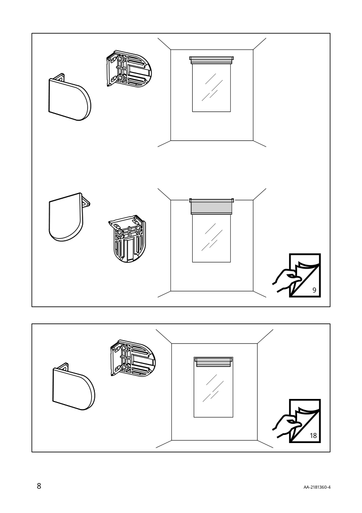 Assembly instructions for IKEA Langdans roller blind gray | Page 8 - IKEA LÅNGDANS roller blind 204.672.19