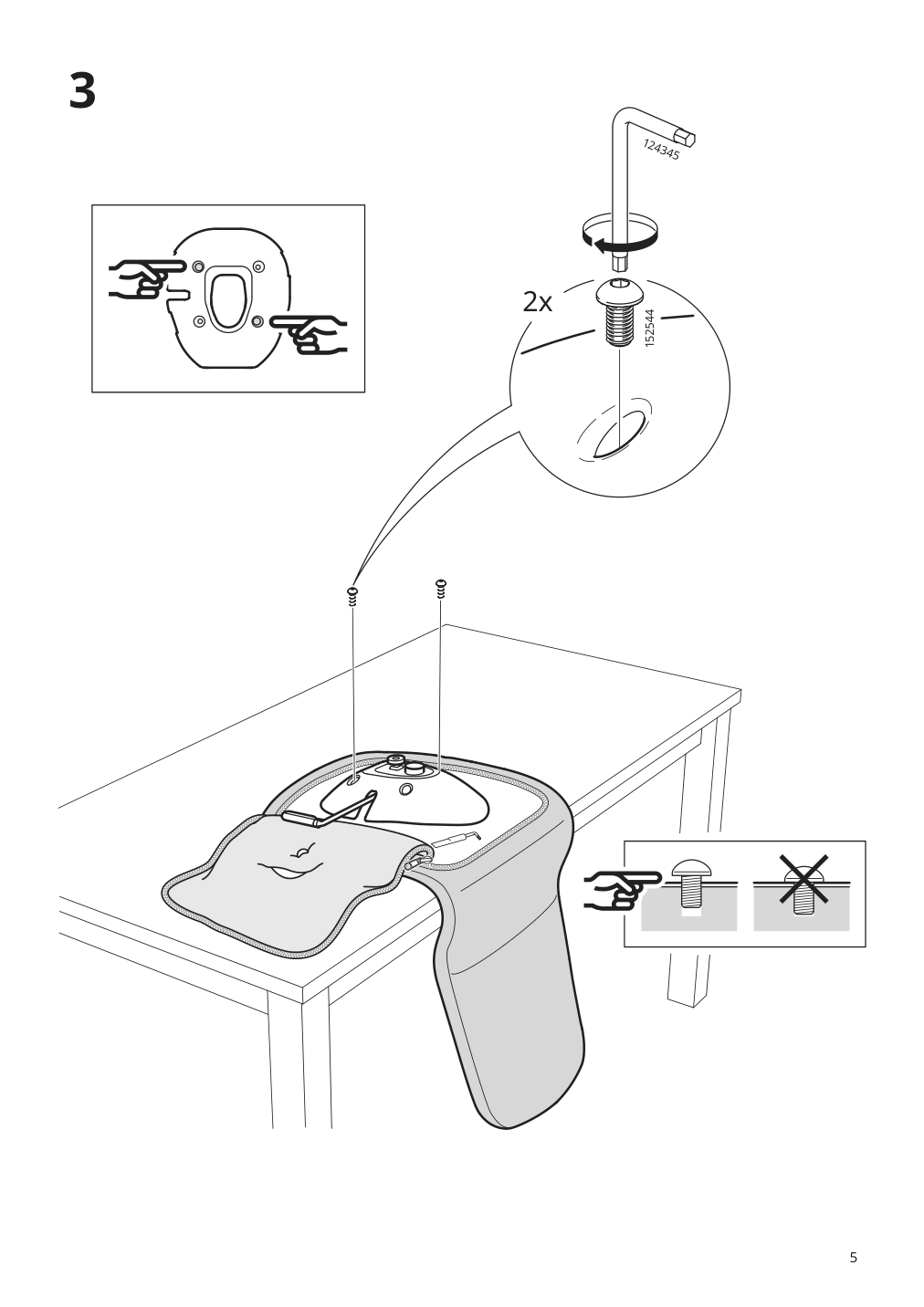 Assembly instructions for IKEA Langfjaell star base with 4 legs black | Page 5 - IKEA LÅNGFJÄLL conference chair 591.749.65