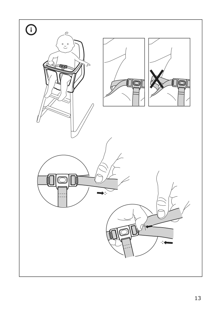 Assembly instructions for IKEA Langur seat shell for highchair white | Page 13 - IKEA LANGUR junior/high chair 092.525.93