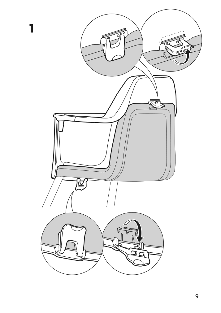 Assembly instructions for IKEA Langur seat shell for highchair white | Page 9 - IKEA LANGUR high chair with tray 492.525.53