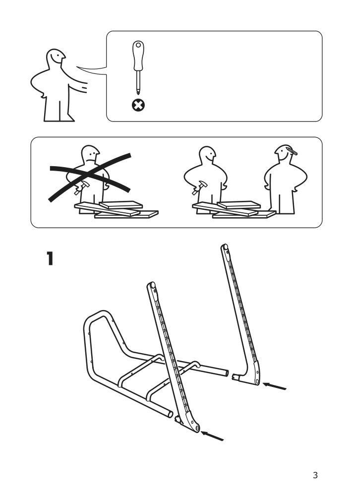 Assembly instructions for IKEA Langur seat shell for junior chair white | Page 3 - IKEA LANGUR junior chair 192.526.15