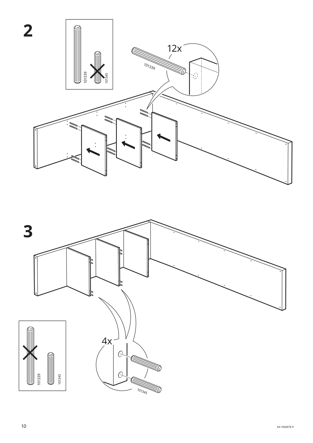 Assembly instructions for IKEA Lappland tv storage unit black brown | Page 10 - IKEA LAPPLAND TV storage unit 305.662.33