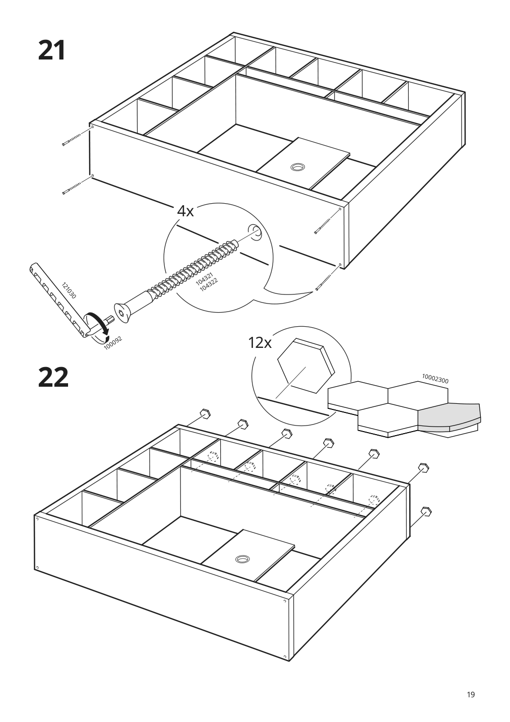 Assembly instructions for IKEA Lappland tv storage unit black brown | Page 19 - IKEA LAPPLAND TV storage unit 305.662.33