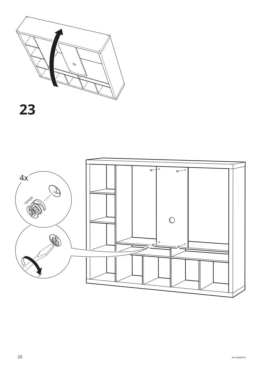 Assembly instructions for IKEA Lappland tv storage unit black brown | Page 20 - IKEA LAPPLAND TV storage unit 305.662.33