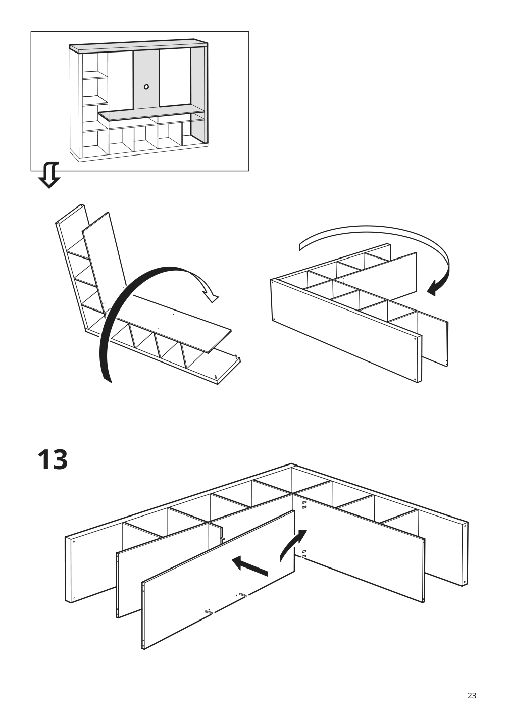 Assembly instructions for IKEA Lappland tv storage unit black brown | Page 23 - IKEA LAPPLAND TV storage unit 305.662.33