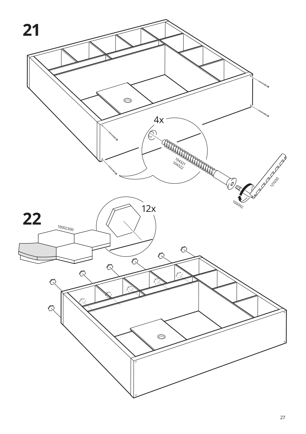 Assembly instructions for IKEA Lappland tv storage unit black brown | Page 27 - IKEA LAPPLAND TV storage unit 305.662.33