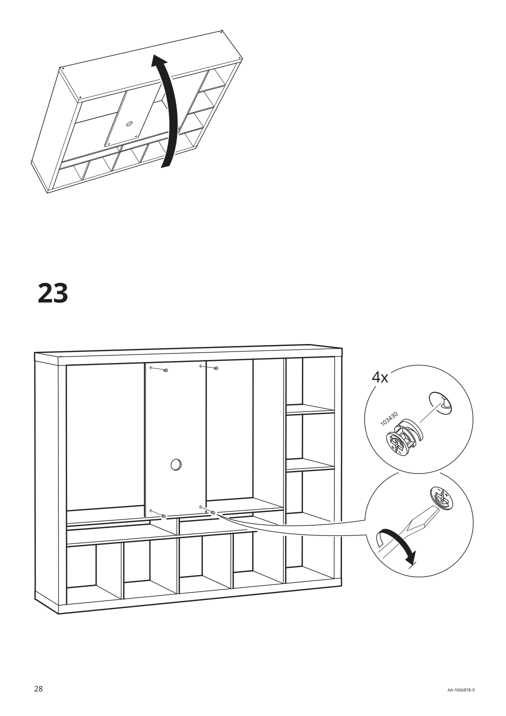 Assembly instructions for IKEA Lappland tv storage unit black brown | Page 28 - IKEA LAPPLAND TV storage unit 305.662.33