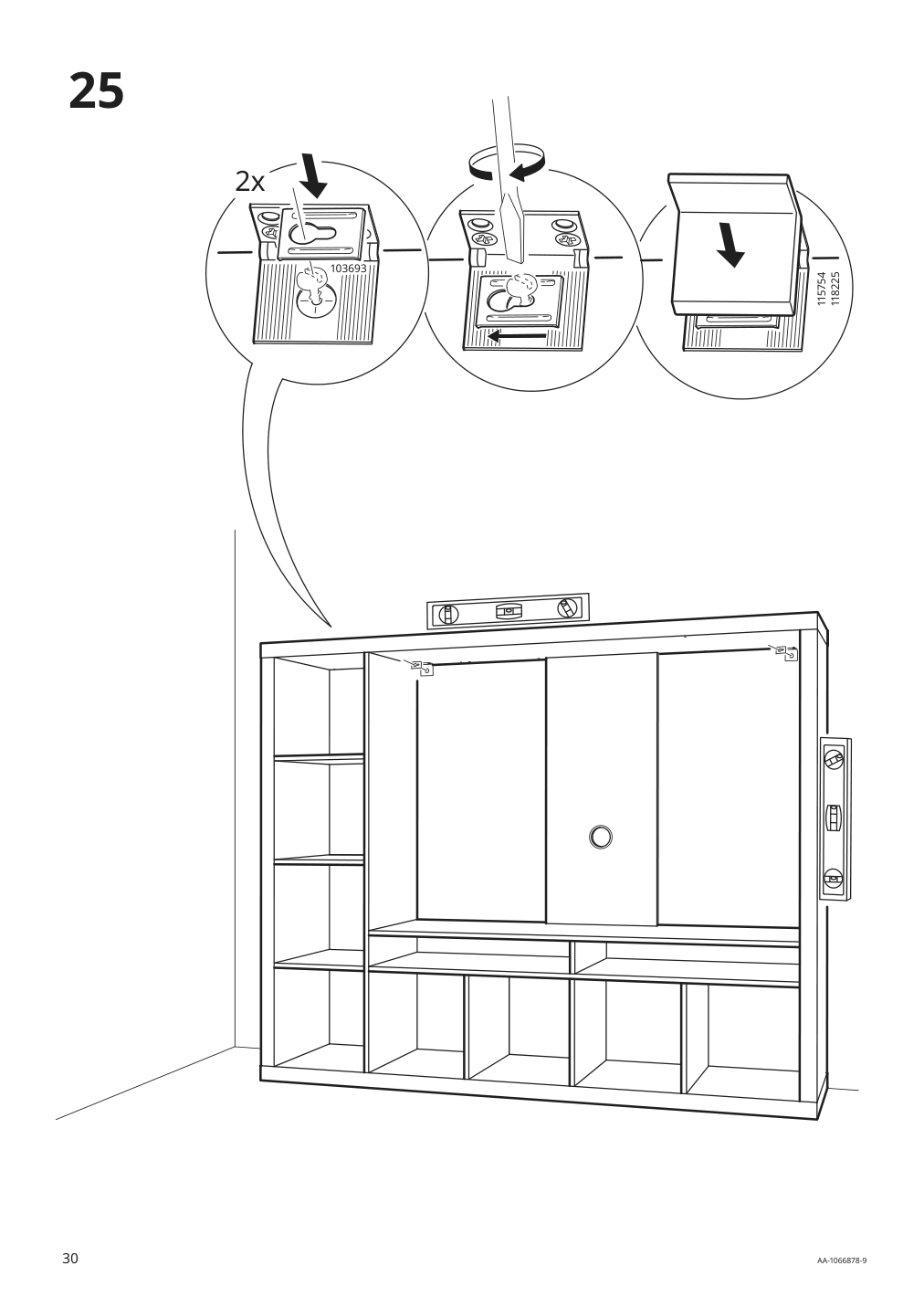 Assembly instructions for IKEA Lappland tv storage unit black brown | Page 30 - IKEA LAPPLAND TV storage unit 305.662.33