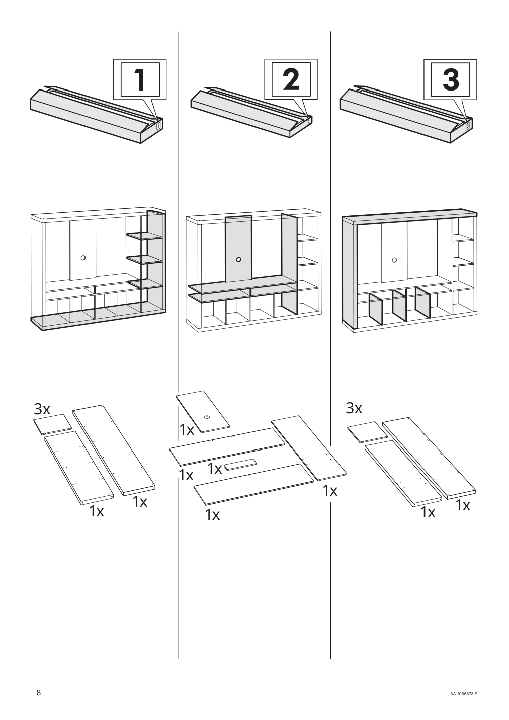 Assembly instructions for IKEA Lappland tv storage unit black brown | Page 8 - IKEA LAPPLAND TV storage unit 305.662.33