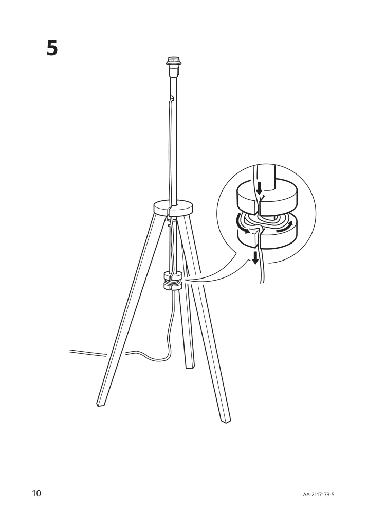 Assembly instructions for IKEA Lauters floor lamp brown ash white | Page 10 - IKEA LAUTERS floor lamp 804.050.73