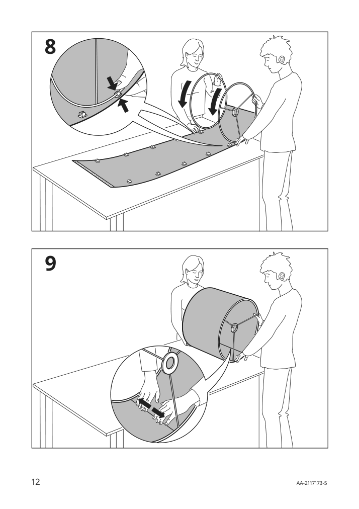 Assembly instructions for IKEA Lauters floor lamp brown ash white | Page 12 - IKEA LAUTERS floor lamp 804.050.73