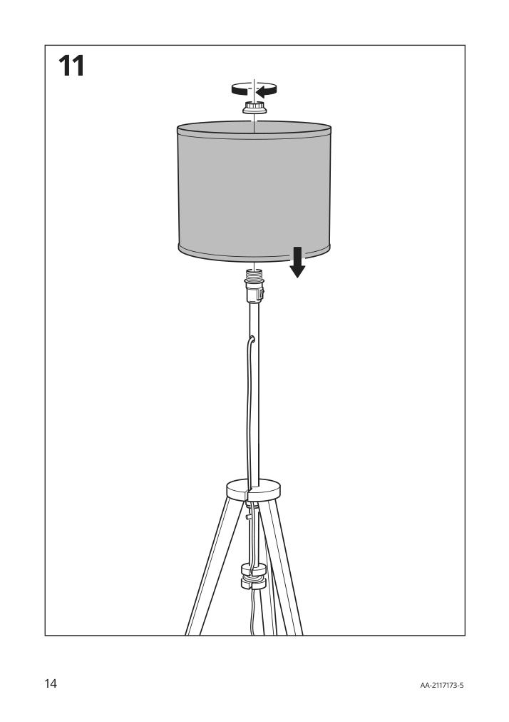 Assembly instructions for IKEA Lauters floor lamp brown ash white | Page 14 - IKEA LAUTERS floor lamp 804.050.73