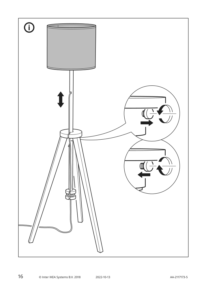 Assembly instructions for IKEA Lauters floor lamp brown ash white | Page 16 - IKEA LAUTERS floor lamp 804.050.73