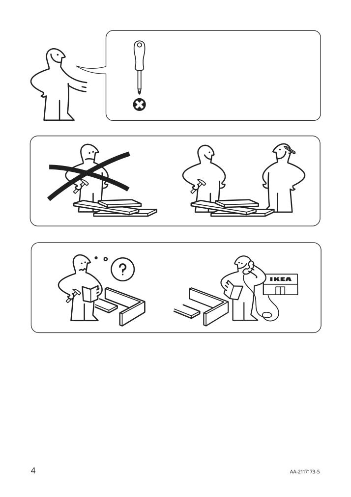 Assembly instructions for IKEA Lauters floor lamp brown ash white | Page 4 - IKEA LAUTERS floor lamp 804.050.73