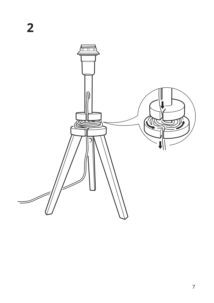 Assembly instructions for IKEA Lauters table lamp ash white | Page 7 - IKEA LAUTERS table lamp 504.048.95