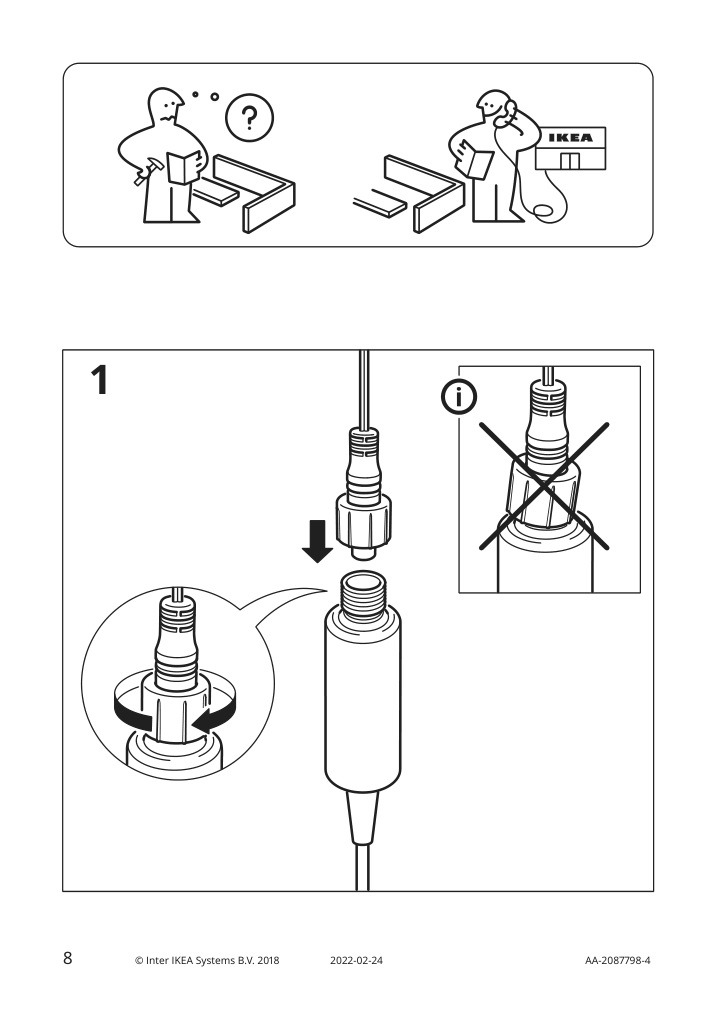 Assembly instructions for IKEA Ledljus led string light with 64 lights outdoor black | Page 8 - IKEA LEDLJUS LED string light with 64 lights 803.574.30