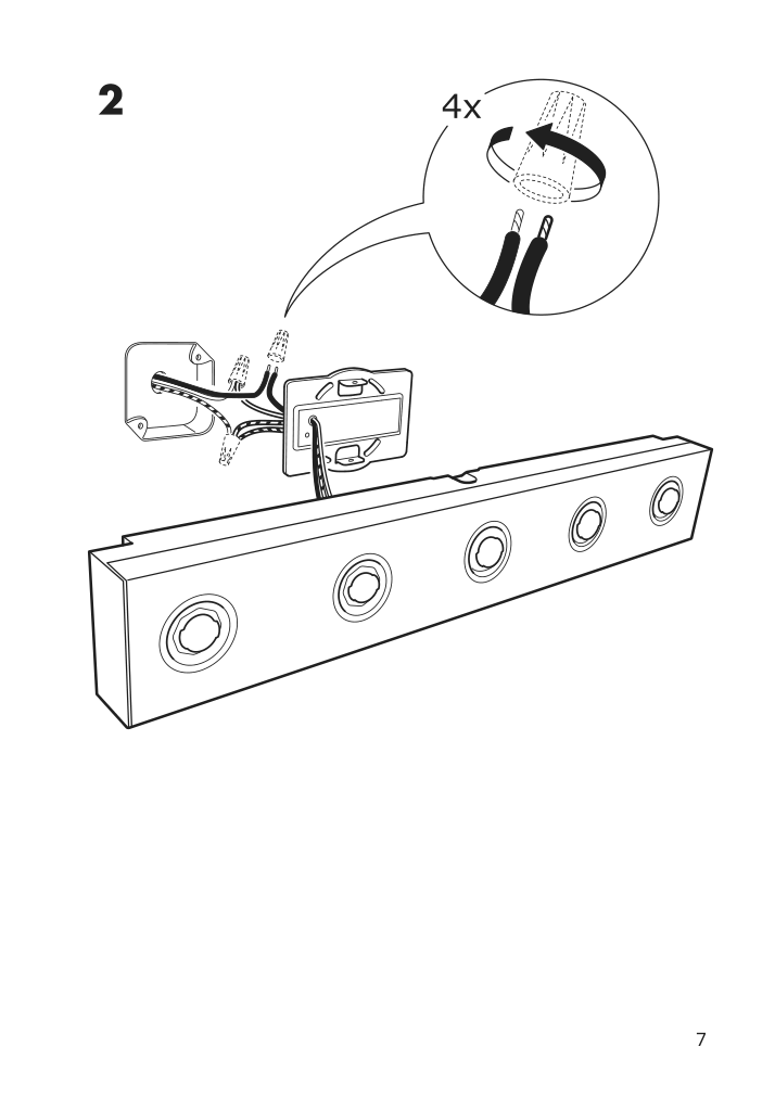 Assembly instructions for IKEA Ledsjoe led wall lamp stainless steel | Page 7 - IKEA LEDSJÖ LED wall lamp 403.597.61