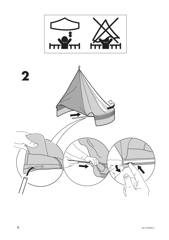 Assembly instructions for IKEA Len bed canopy white | Page 6 - IKEA LEN bed canopy 804.649.01