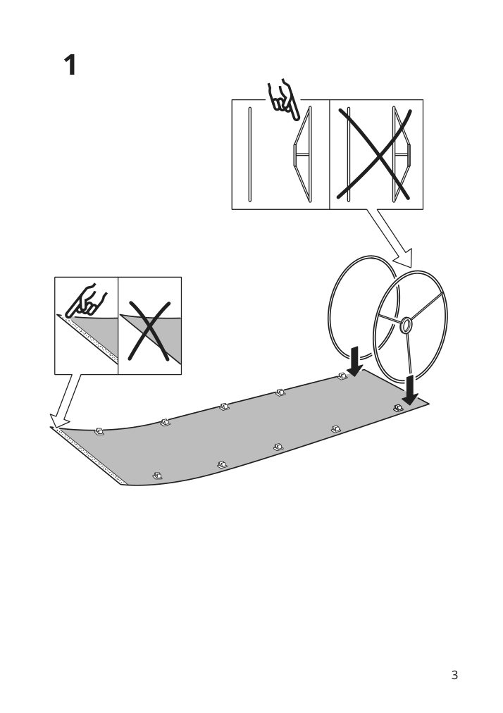 Assembly instructions for IKEA Lergryn lamp shade knitted beige handmade | Page 3 - IKEA LERGRYN / SKAFTET floor lamp base, arched 794.281.84