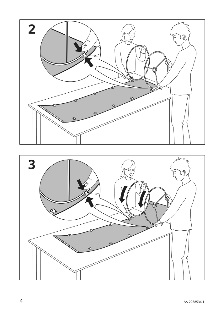 Assembly instructions for IKEA Lergryn lamp shade knitted beige handmade | Page 4 - IKEA LERGRYN / SKAFTET floor lamp base, arched 794.281.84