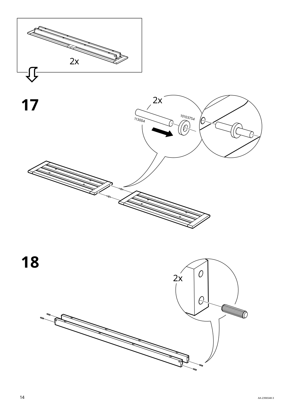 Assembly instructions for IKEA Lerholmen picnic table acacia outdoor | Page 14 - IKEA LERHOLMEN picnic table 405.392.63